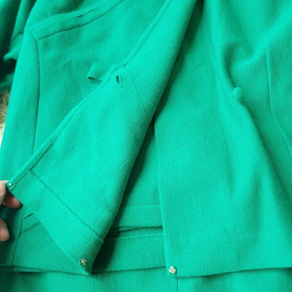 Banff Vintage 3 Piece Skirt Jacket Set Wool Green 10 - Picture 8 of 11